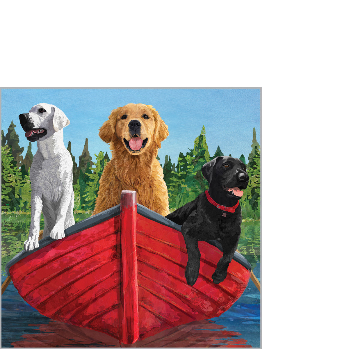 Gone Fishin' Napkin 25x25 Gone Fishin' Napkin 25x25