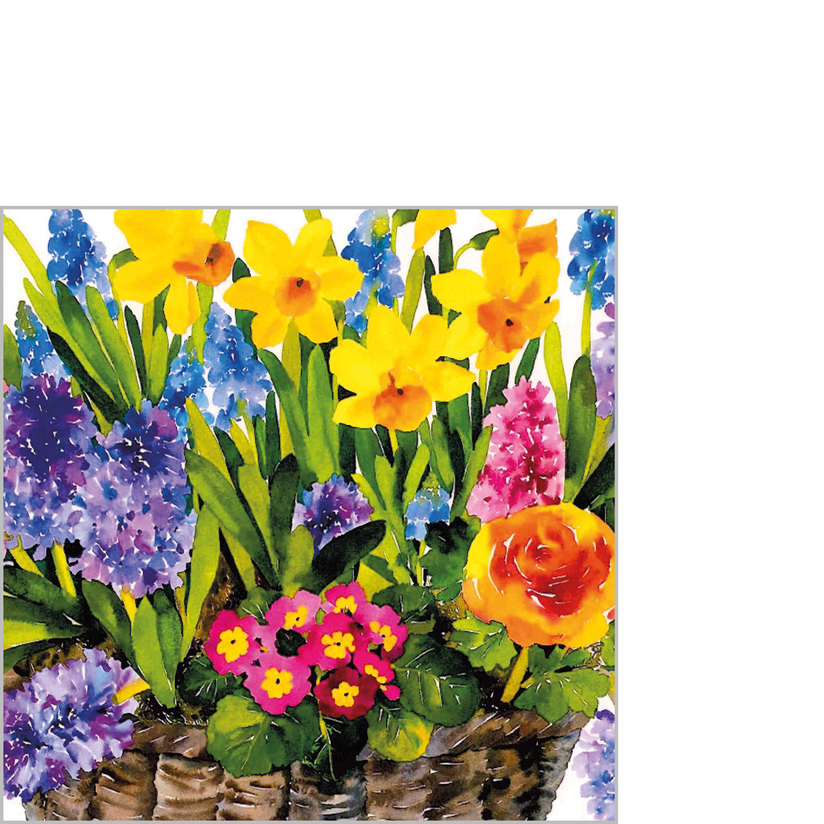 Spring Basket Napkin 25x25
