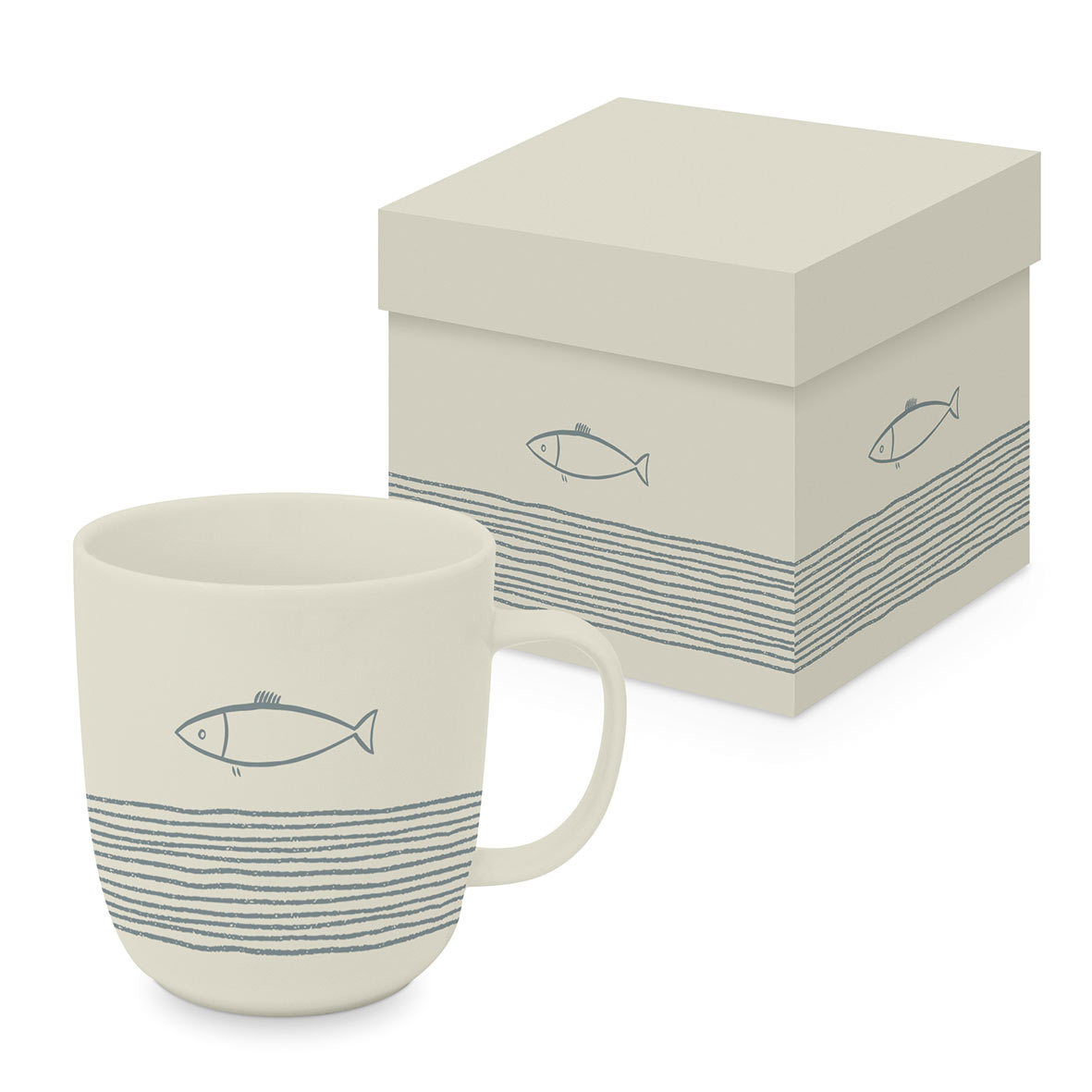 Pure Fish off white Matte Mug GB Pure Fish off white Matte Mug GB
