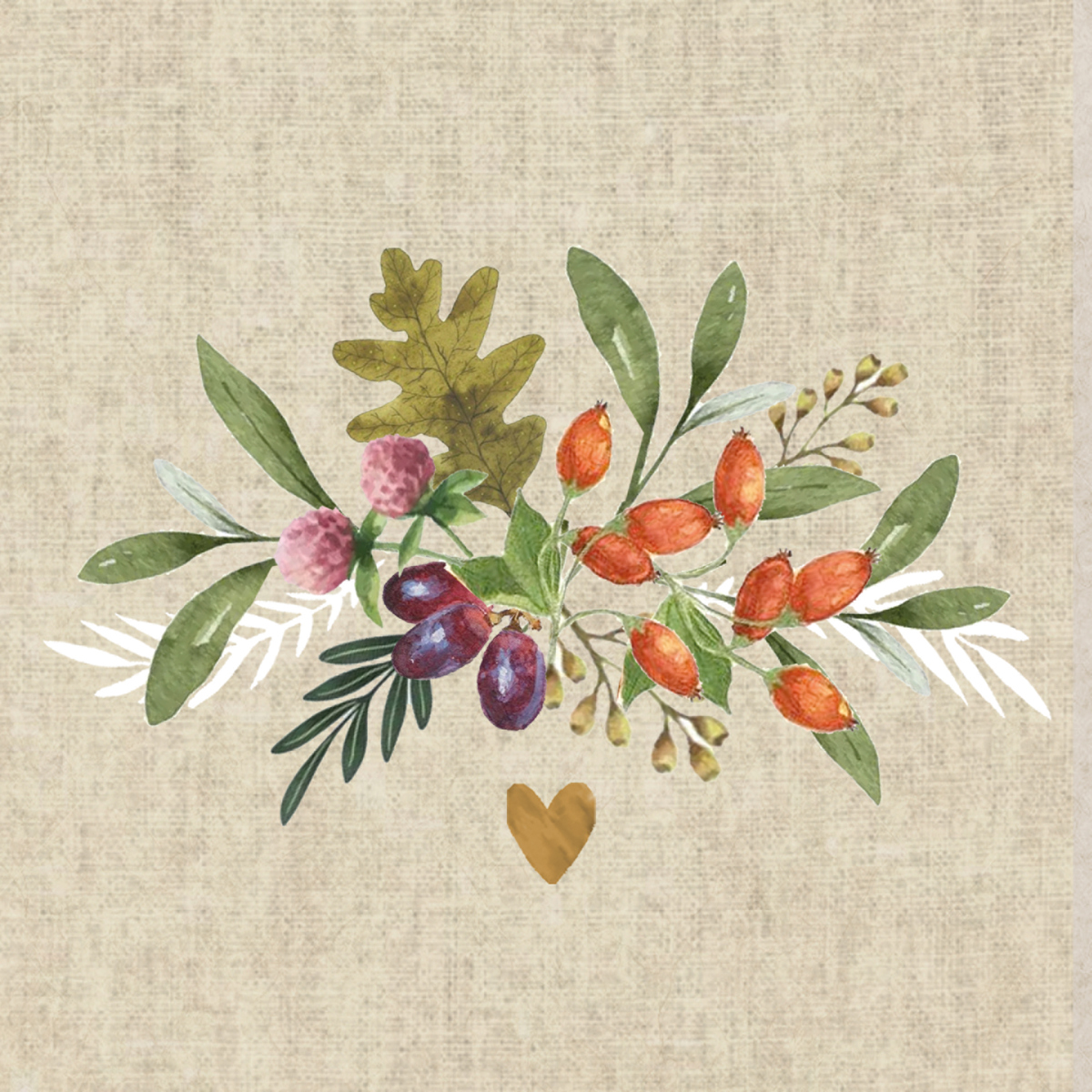 Forest Herbs Napkin 33x33