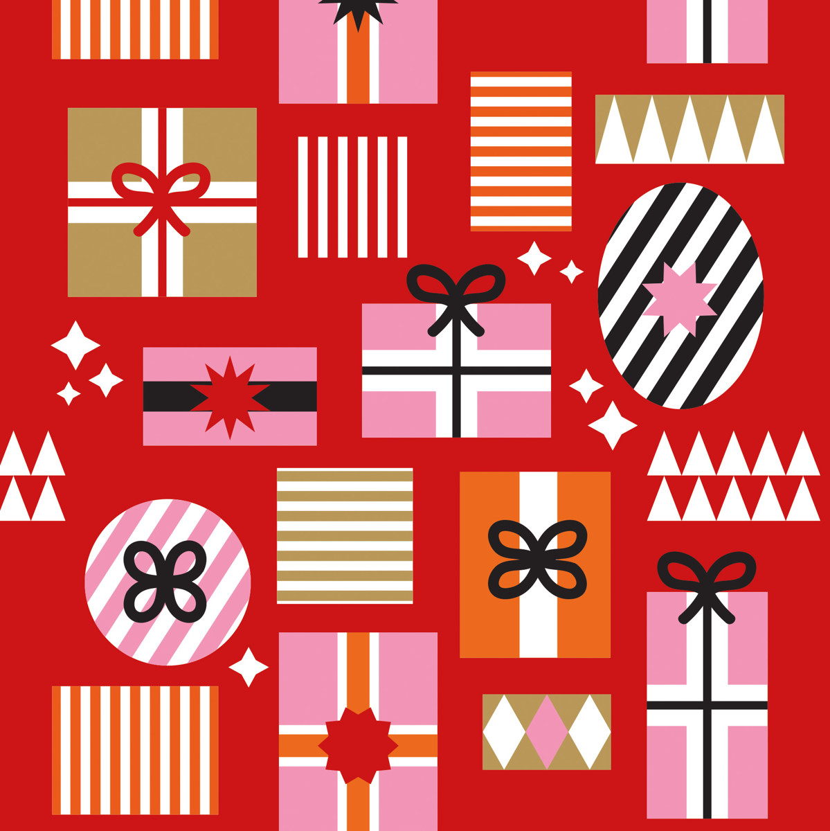 Gift Collage Napkin 33x33 Gift Collage Napkin 33x33