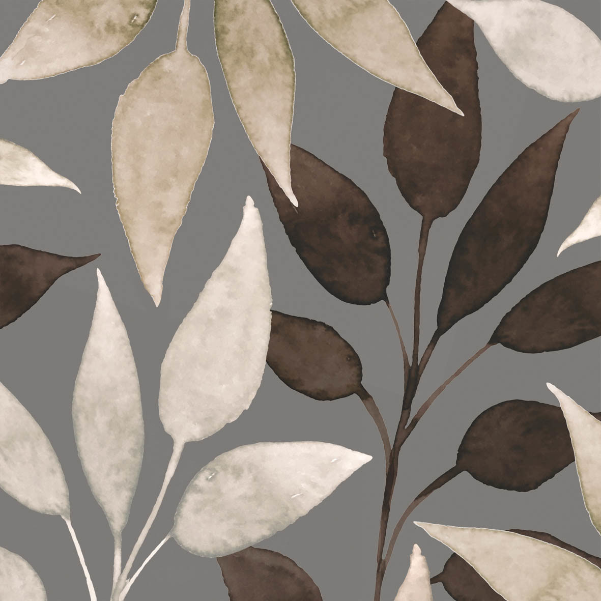 Scandic Leaves brown Napkin 25x25