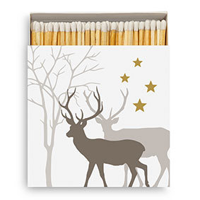 Winter Deers white Matches