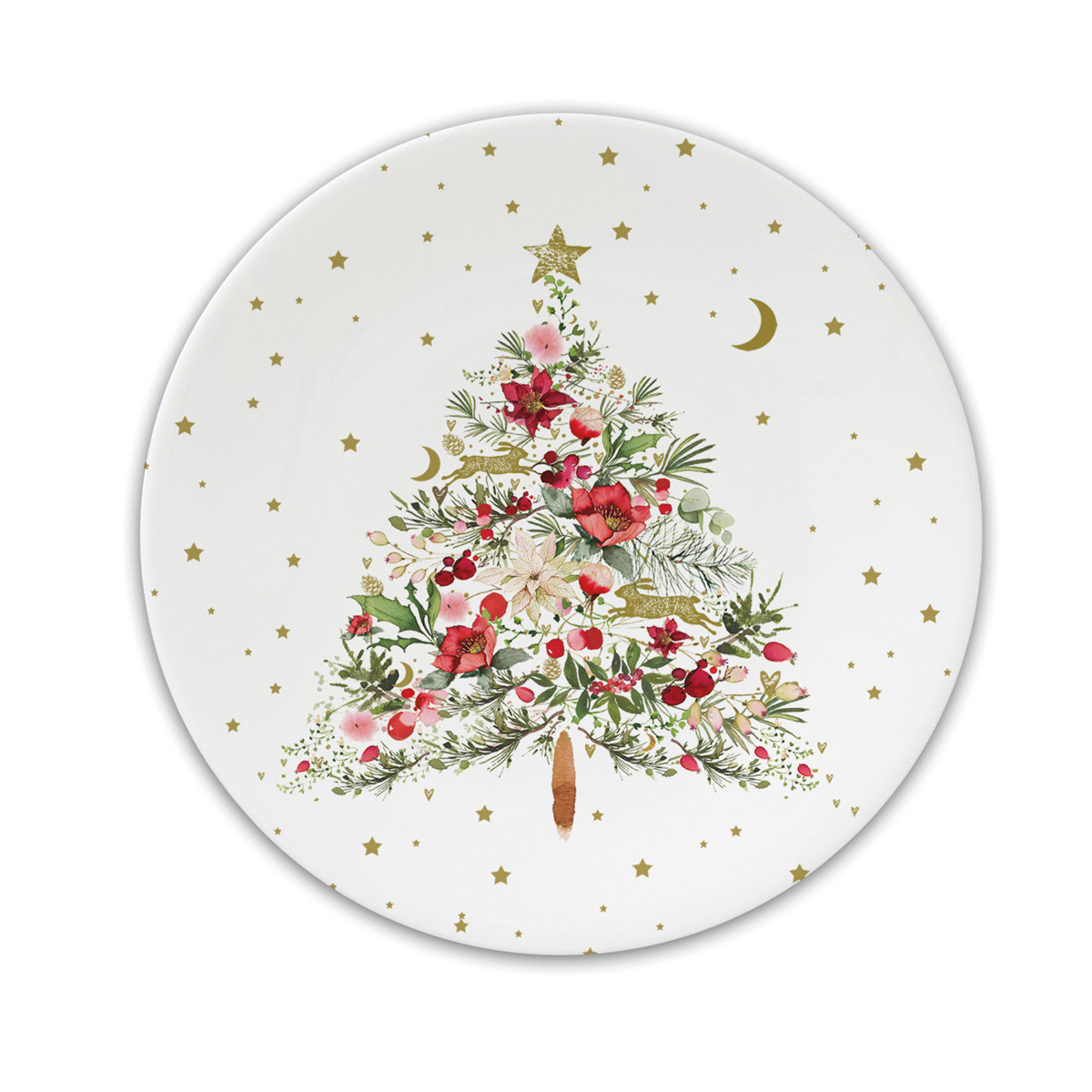 Beautiful Christmas Tree FBC Plate