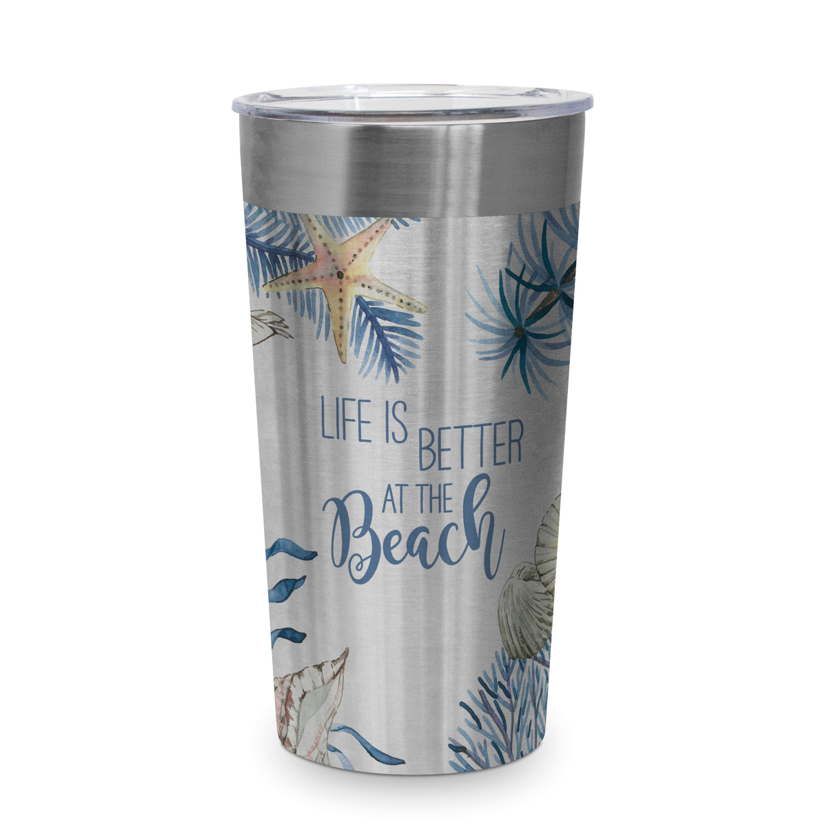 Ocean Life is better Steel Travel Mug