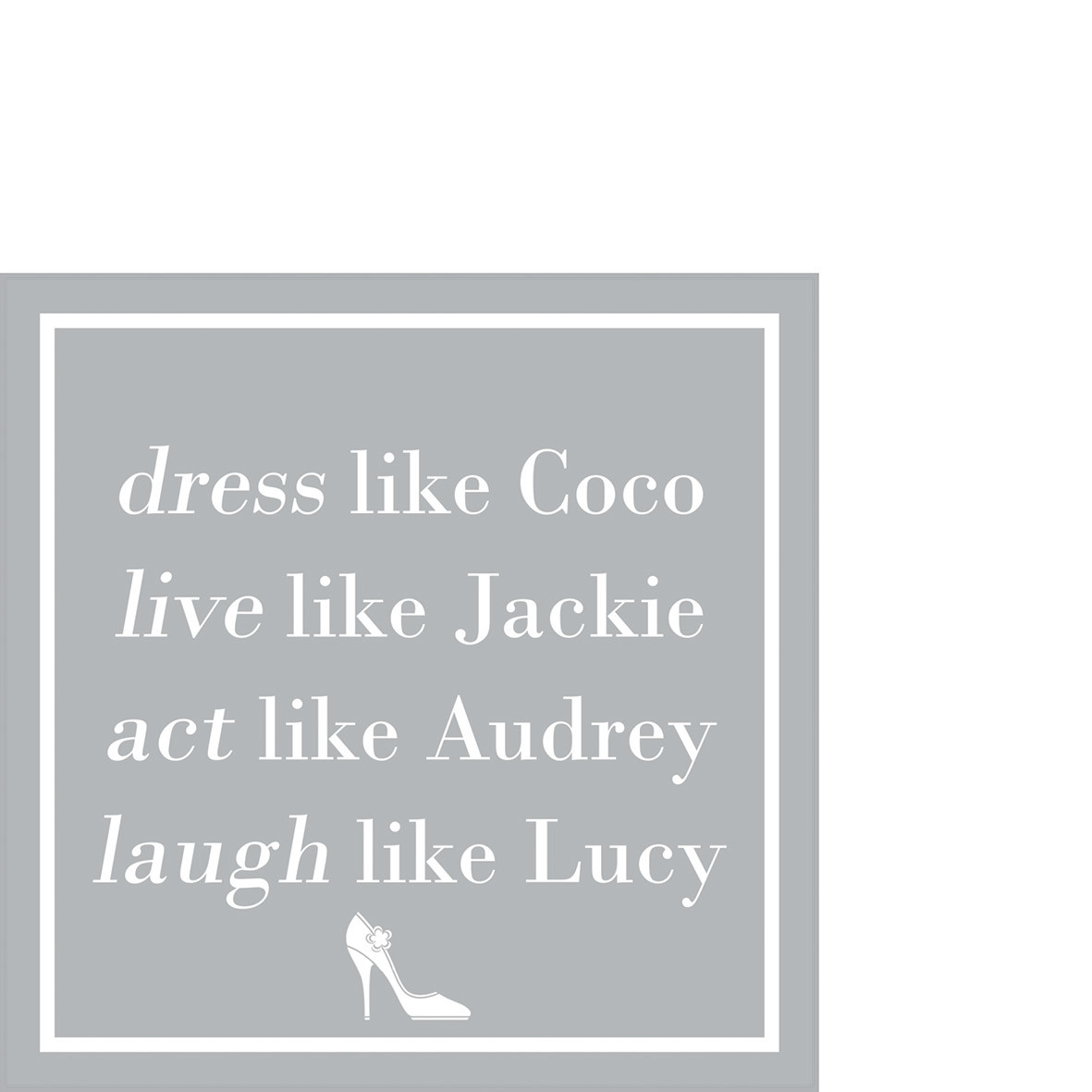 Dress like Coco silver Napkin 25x25