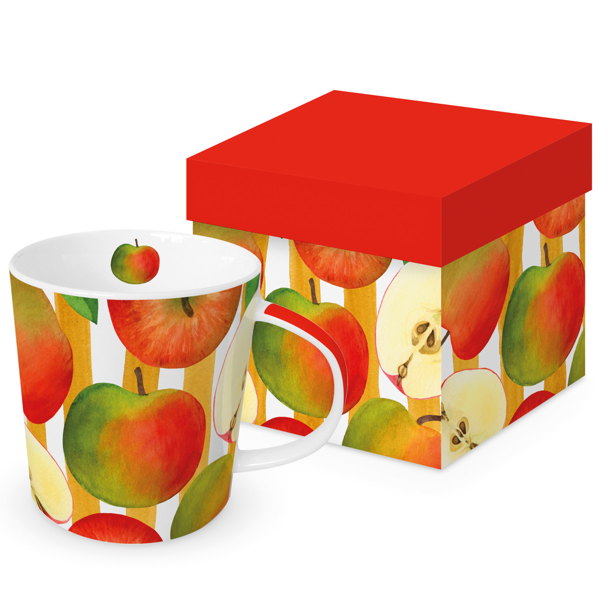 Apple & Stripes Trend Mug GB