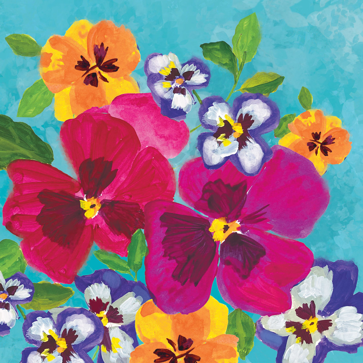 Pansy Power Napkin 33x33 Pansy Power Napkin 33x33