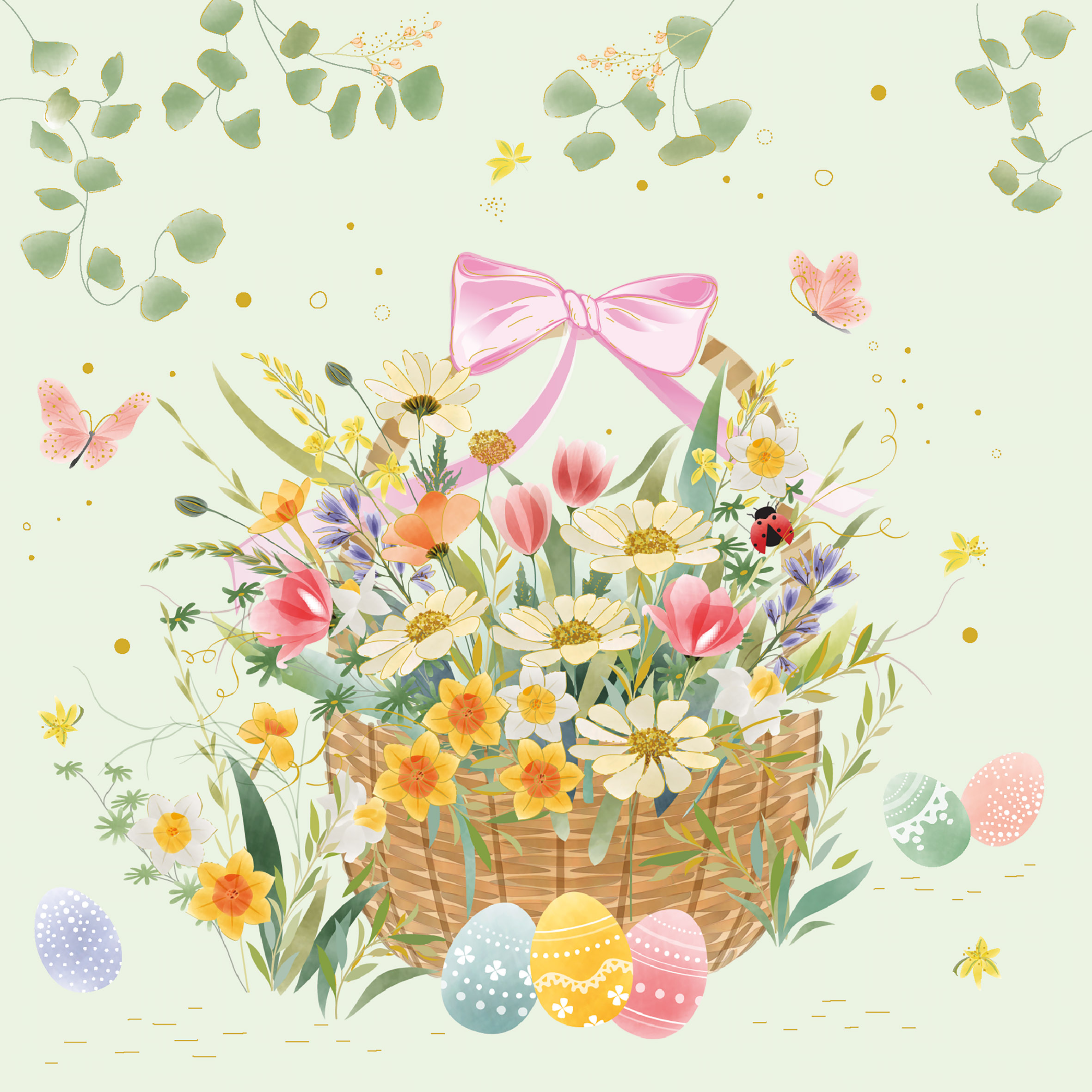 Easter Basket Napkin 33x33