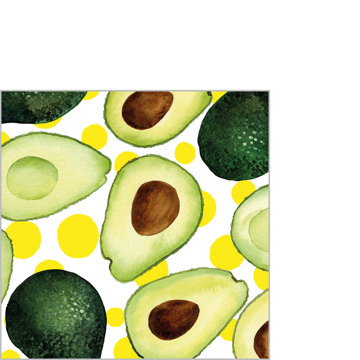 Avocado & Dots Napkin 25x25