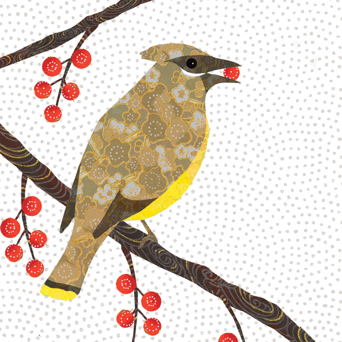 Bird & Berries Napkin 33x33 Bird & Berries Napkin 33x33