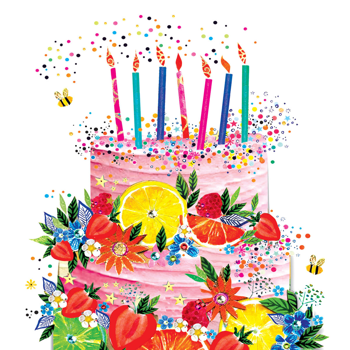 Cake & Fruits Napkin 33x33 Cake & Fruits Napkin 33x33