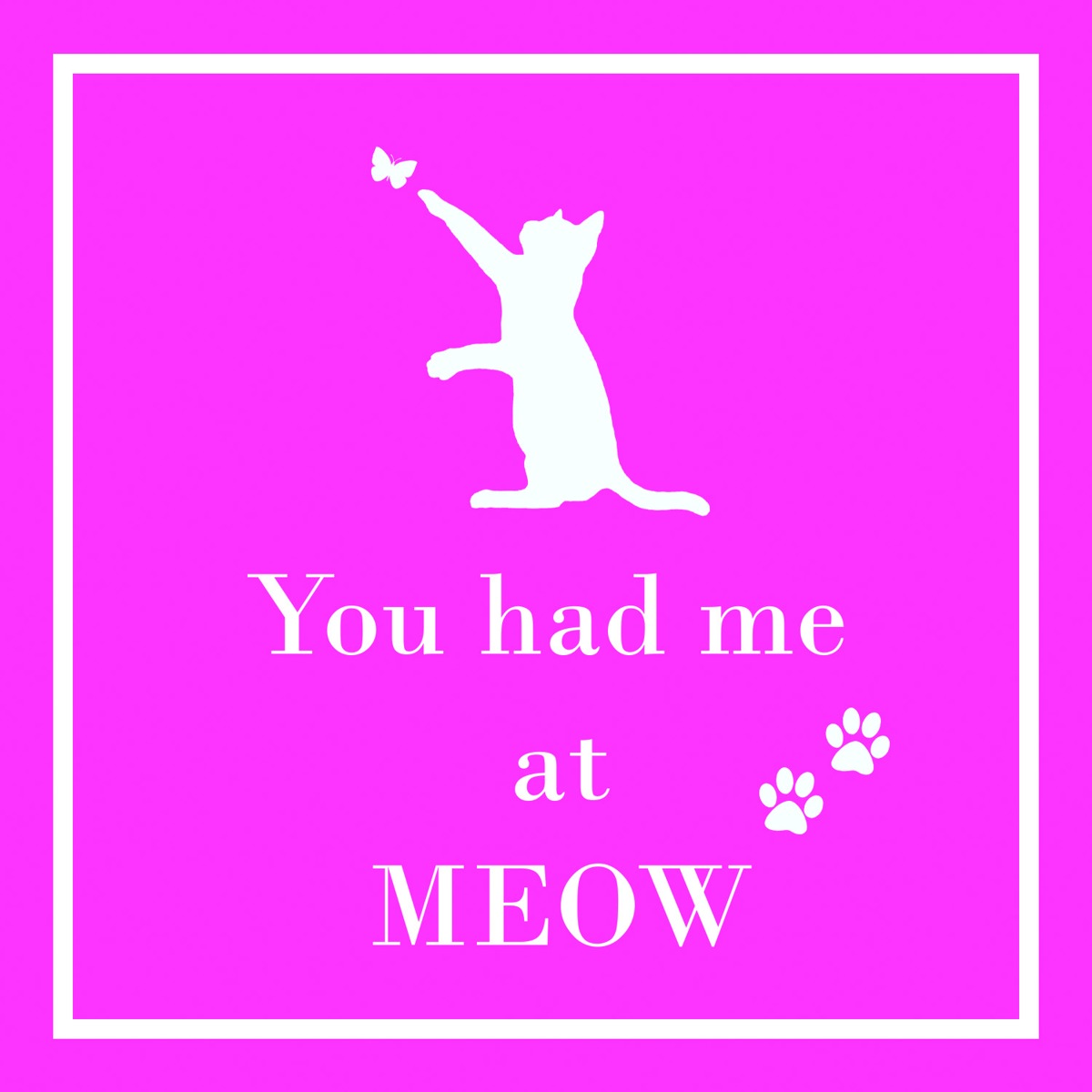 Meow Napkin 25x25