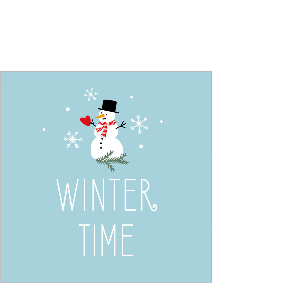 Winter Time Napkin 25x25
