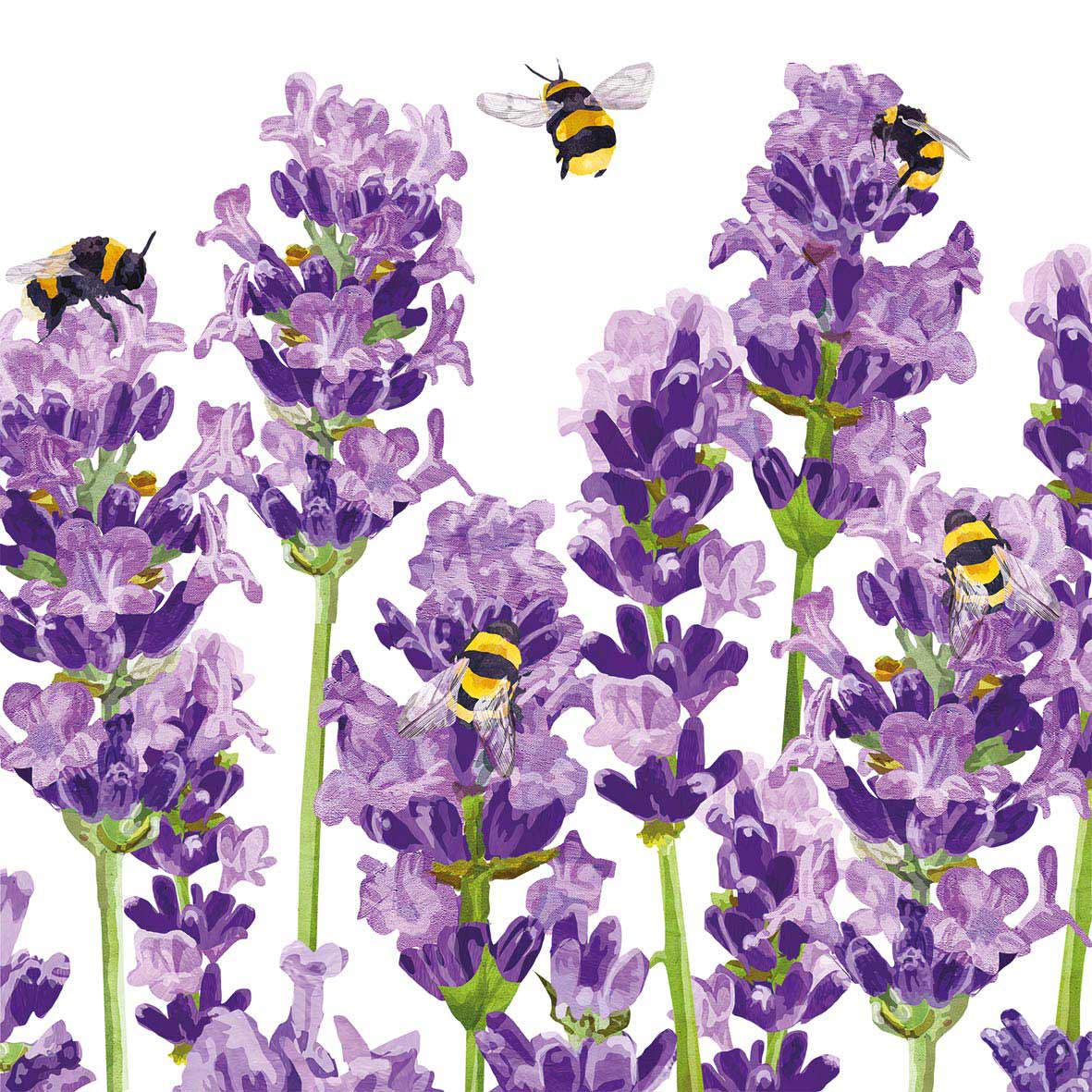 Bees & Lavender Napkin 33x33