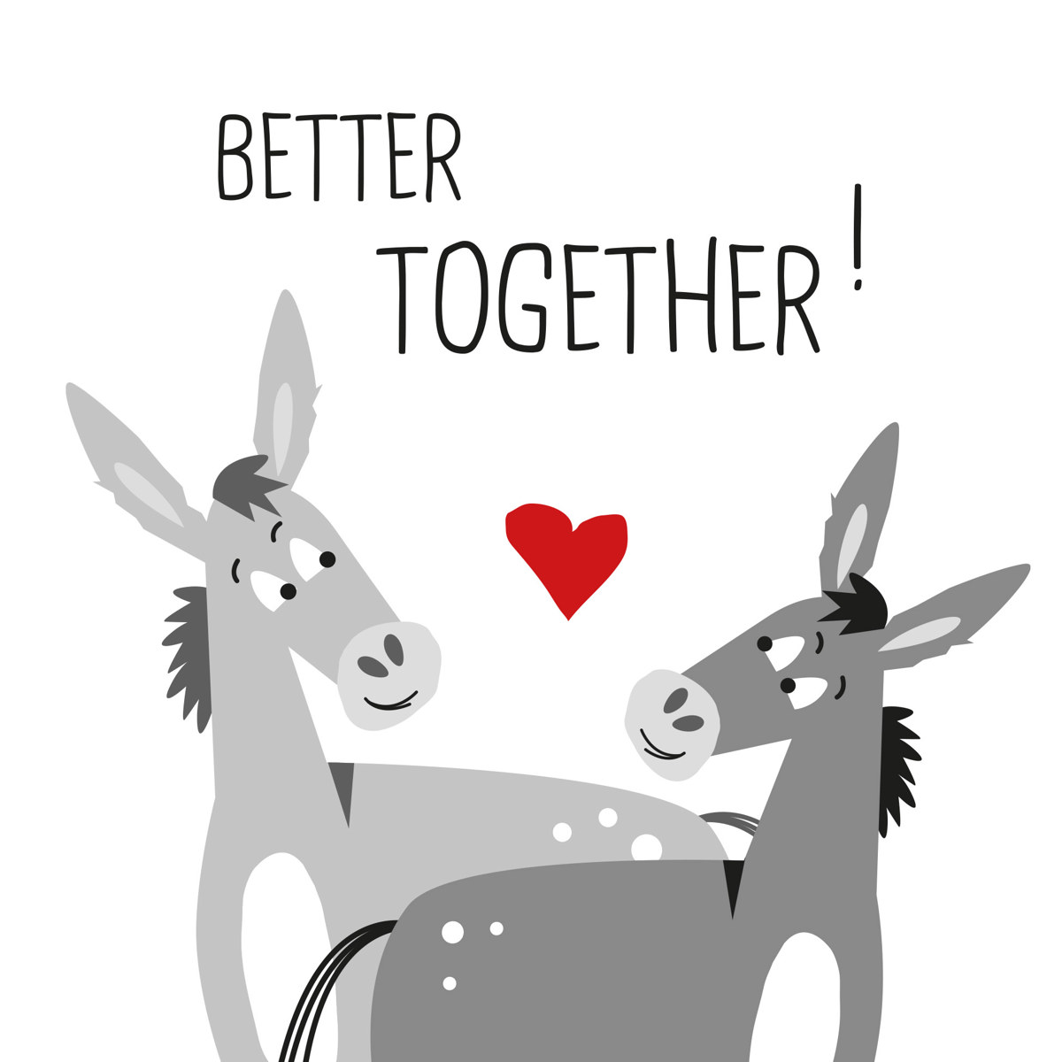 Donkey Love Napkin 33x33 Donkey Love Napkin 33x33