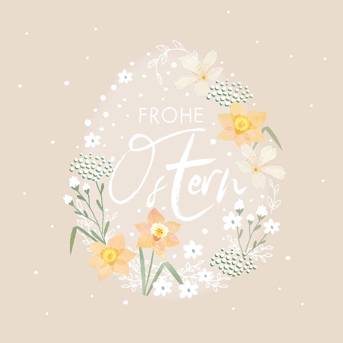 Fröhliche Ostern Napkin 33x33